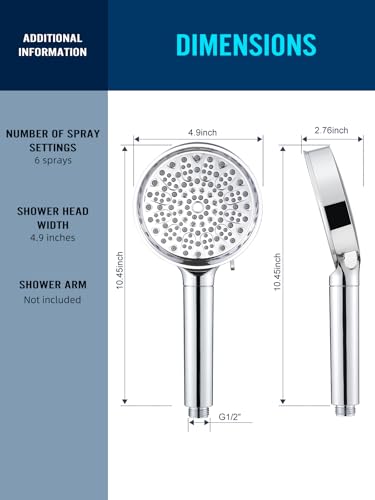 Filtered Shower Head with Handheld