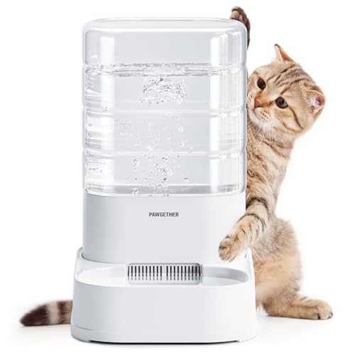 Automatic Cat Water Dispenser with 1 Filter Gravity Water Bowl for Dogs (980 Gram)