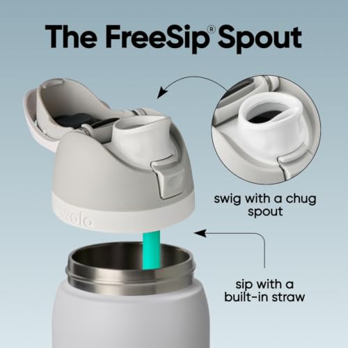 FreeSip Stainless Steel Water Bottle 40 oz Denim