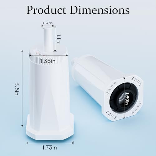 6 Pack Replacement Water Filters for Breville Espresso Machines Barista Touch BES880