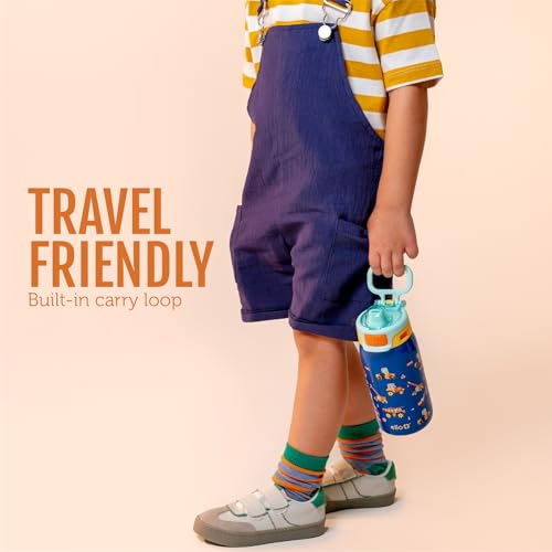 Kids Pop & Fill 12oz Toddler Water Bottle with Quick Fill Lid