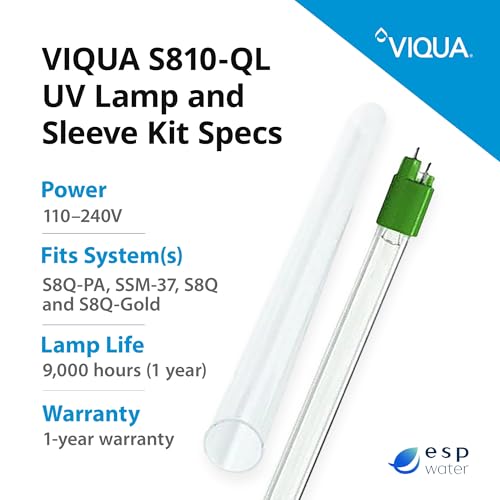 S810 QL UV Lamp and Quartz Sleeve Bundle