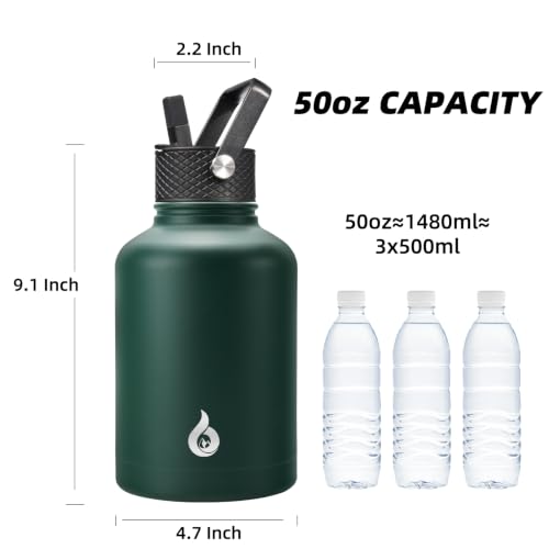 50oz Large Insulated Water Bottle