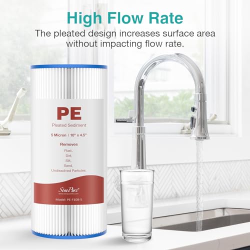 10"x4.5" Pleated Sediment Water Filter (4 Count)