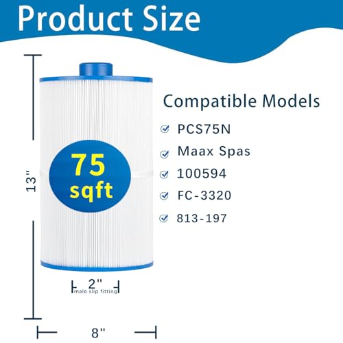 Spa Filter Compatible with PCS75N
