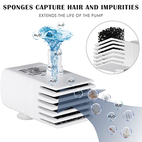Replacement Pump for Cat Water Fountain with LED Light