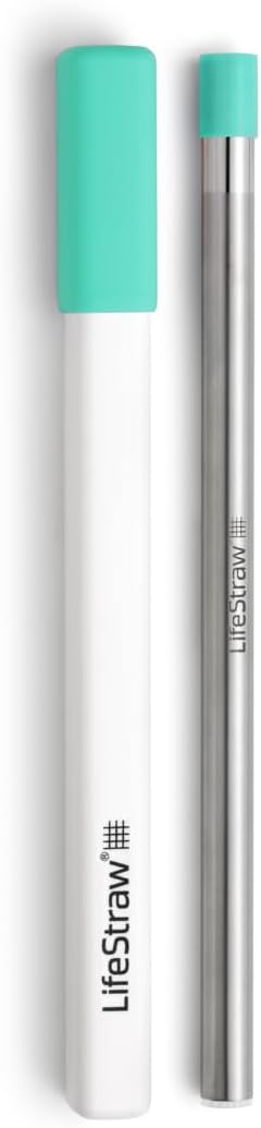 LifeStraw Sip – Reusable Stainless Steel Water Filter Drinking Straw