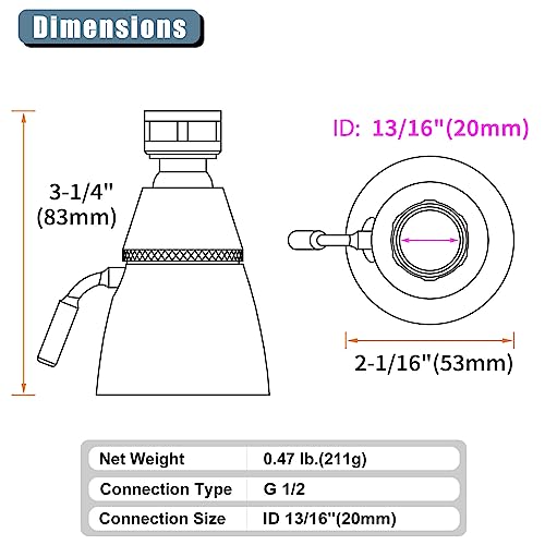 High Flow Shower Head Adjustable