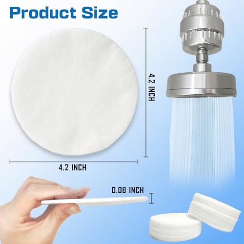 30PCS Filtered Sediment Pad for AquaHomeGroup Filtered Shower Head (30 Count)
