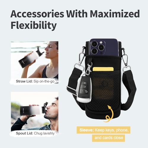 32 oz Insulated Water Bottle with Straw