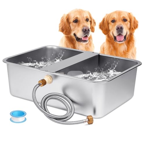 6 Gallon Automatic Dog Water Bowl Dispenser Outdoor Dog Waterer