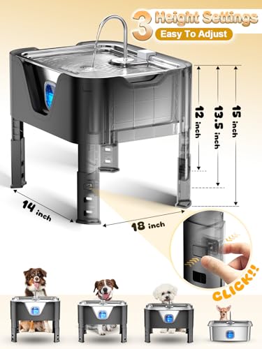 4.2Gal Dog Water Fountain for Large Dogs