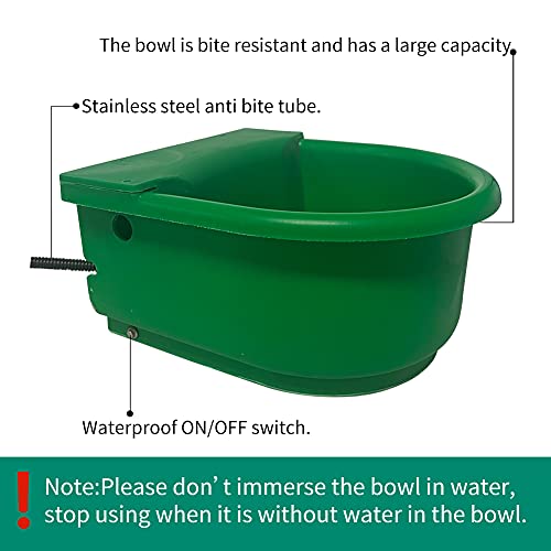 Automatic Heated Waterer Bowl for Dogs &Livestock