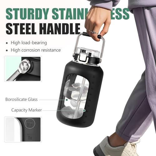 Large Glass Water Bottle