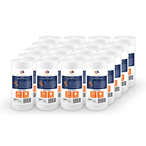 5 Micron 10 x 4.5 Well Water Sediment Filter Replacement Whole House Water Filter Cartridge Compatible with DGD (20 Count)