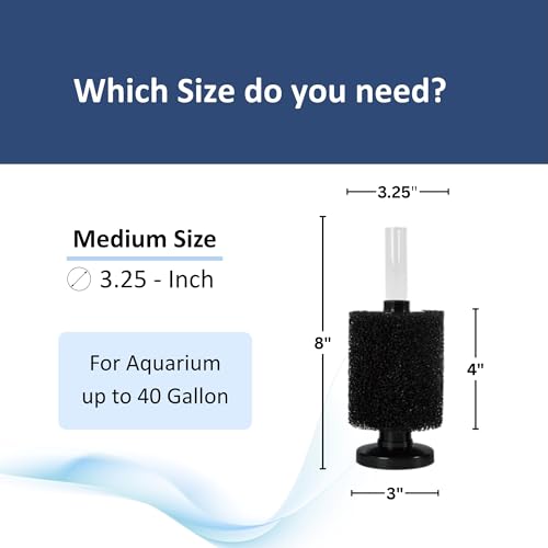 Medium Aquarium Sponge Filter Fish Tank Silent Filteration Breeding Fry Betta Shrimp Nano Tank Accessories Air Stone 4