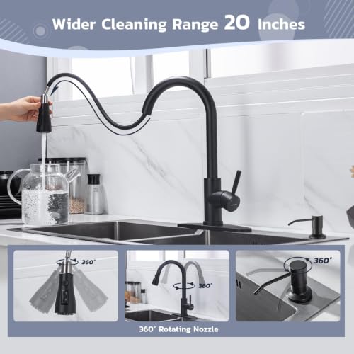 Kitchen Faucet with Soap Dispenser