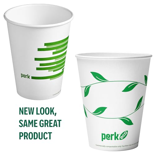 Eco Compostable Paper Hot Cups (50 Count)