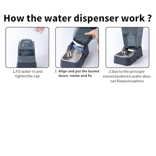 Automatic Dog Cat Water Dispenser Large Capacity 5Lfor Cats and Medium and Large