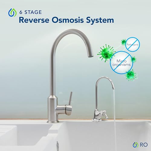 Kind Water 6 Stage Reverse Osmosis Drinking Water System with Chrome Faucet