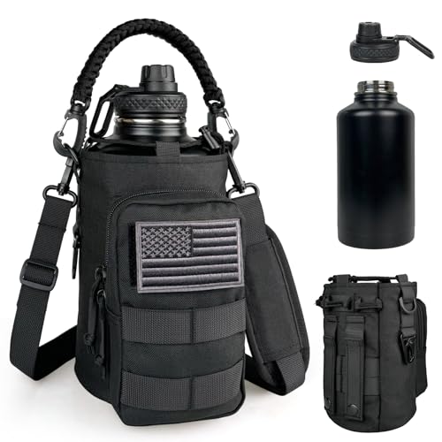 Half Gallon Water Bottle Insulated with Sleeve