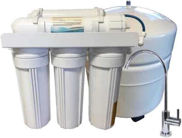 6 Stage Zoi Epsilon Reverse Osmosis Water Filter System with pH Filter 50 GPD Drinking Water RO