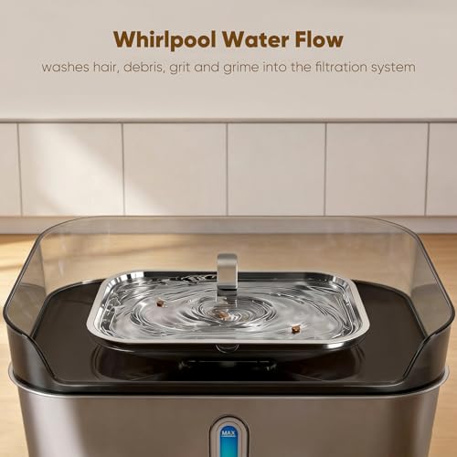 No Spill Dog Water Fountain Stainless Steel