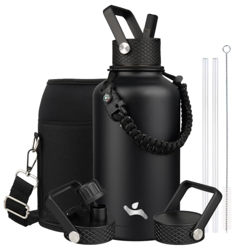 64 oz Insulated Stainless Steel Water Bottle Jug with Handle