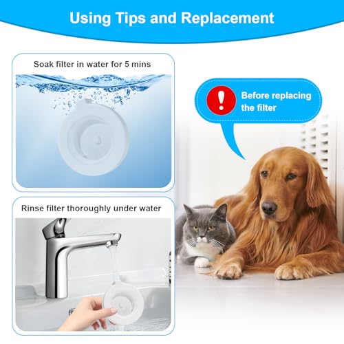 8 Pack Replacement Filters for Gravity Pet Water Dispenser (8 Count)