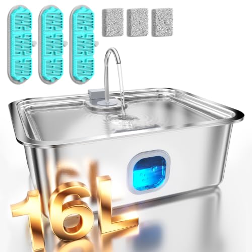 4.2Gal Dog Water Fountain for Large Dogs