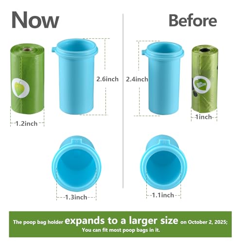 Dog Water Bottle with Food Container & Poop Bag Holder & Filter