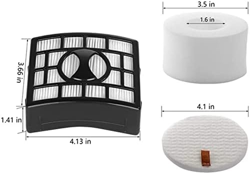 HEPA Filter &Foam Felt Filter Set + Roller Brush Replacement for Shark NV800 NV800W NV801 NV801Q NV803 UV810 HV380 HV381 HV382 Vacuum Cleaner Replacement Parts Brush Roll - AquaVibe