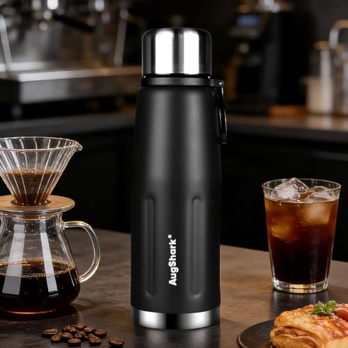 27oz Stainless Steel Insulated Water Bottle Travel Coffee Cup with Lid Leak Proof Metal Water Bottle for Hot and Cold Drink Water Flask