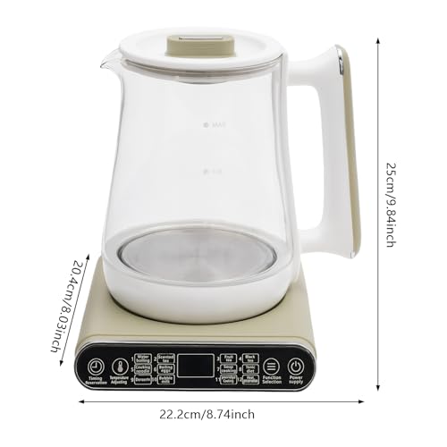 Electric Kettle Tea Maker with Filter & Stew Pot