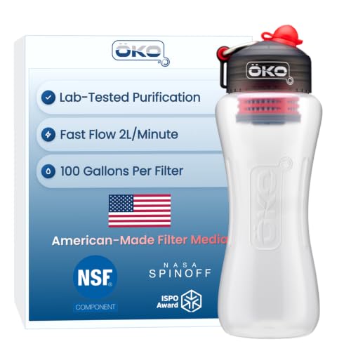 KOH2O Purification Water Bottle with Advanced Filtration