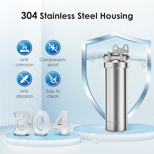 AS08 Stainless Steel Under Sink Water Filter System