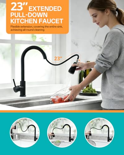 Kitchen Faucet with Pull Down sparyer