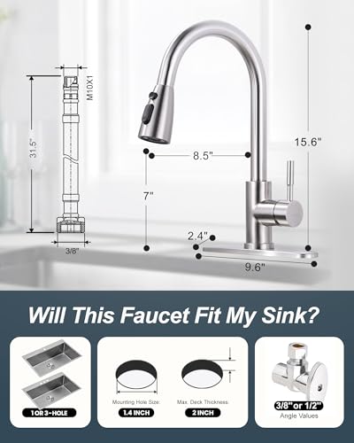 Touchless Kitchen Faucet Stainless Steel