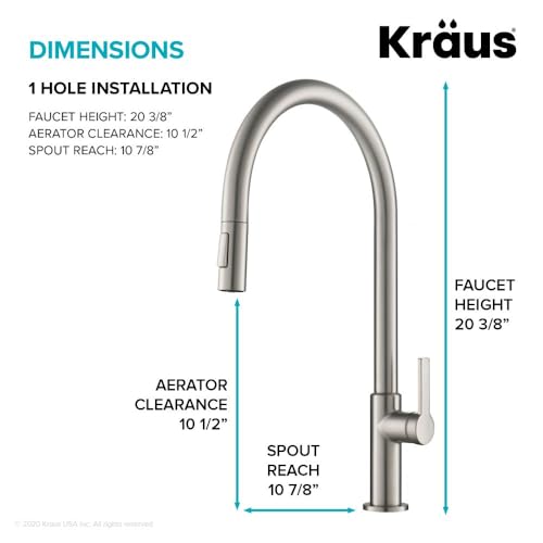 Oletto High Arc Tall Single Handle Pull