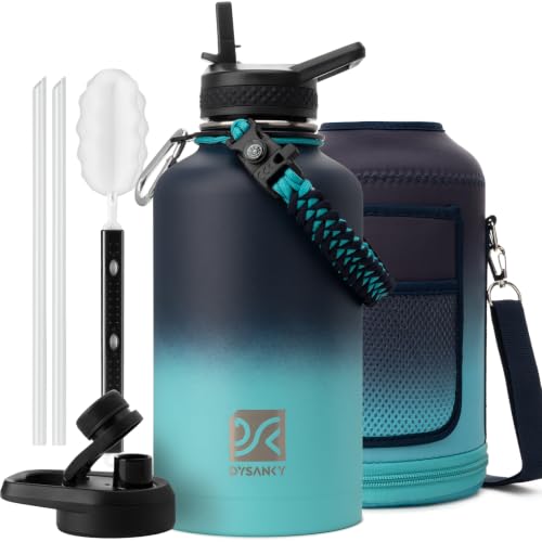 Insulated Water Bottle with Portable Carrier Bag for Outdoor 64 oz