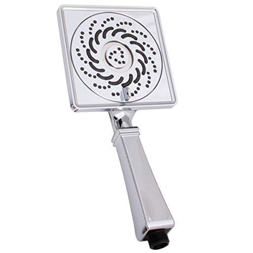 VS-5002-E15 Rainier Exhilaration High Pressure Hand Held Shower Head, 1.5 GPM, Polished Chrome