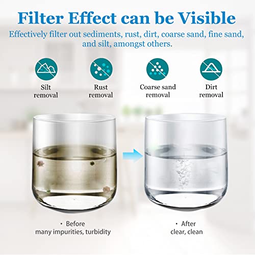 50 Micron 20 Inch Whole House Water Filter Cartridge (2 Count)