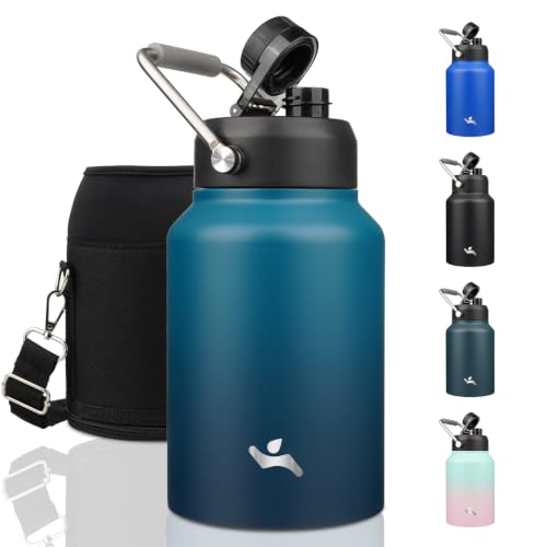 64 oz Insulated Stainless Steel Water Bottle Jug with Handle