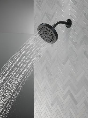 6 Setting Matte Black Shower Head with High Pressure Spray