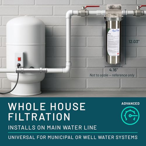 3M Aqua Pure Whole House Std. Dia. Stainless Steel Filter Housing SST1HA. Heavy Duty Construction