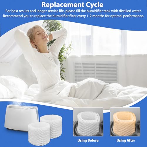 6 Pack WF2 Humidifier Filters Replacement for Vicks Humidifier (6 Count)