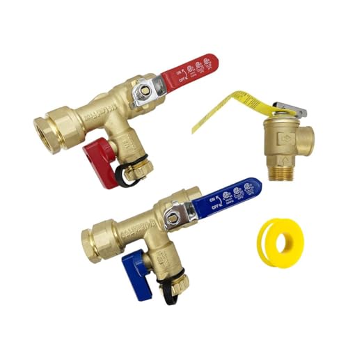 3 4 Inch IPS Isolator Tankless Water Heater Service Valve Kit (4 Count)