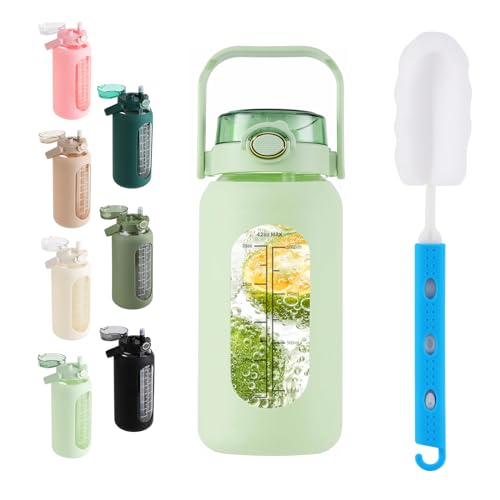 42 oz Glass Water Bottle with 2