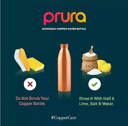 Feather Printed Copper Water Bottle Leak Proof Ayurvedic Drinkware Copper Vessel for Sports