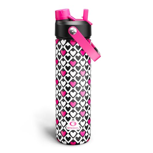 Insulated Water Bottle with Straw Stainless Steel Water Bottle